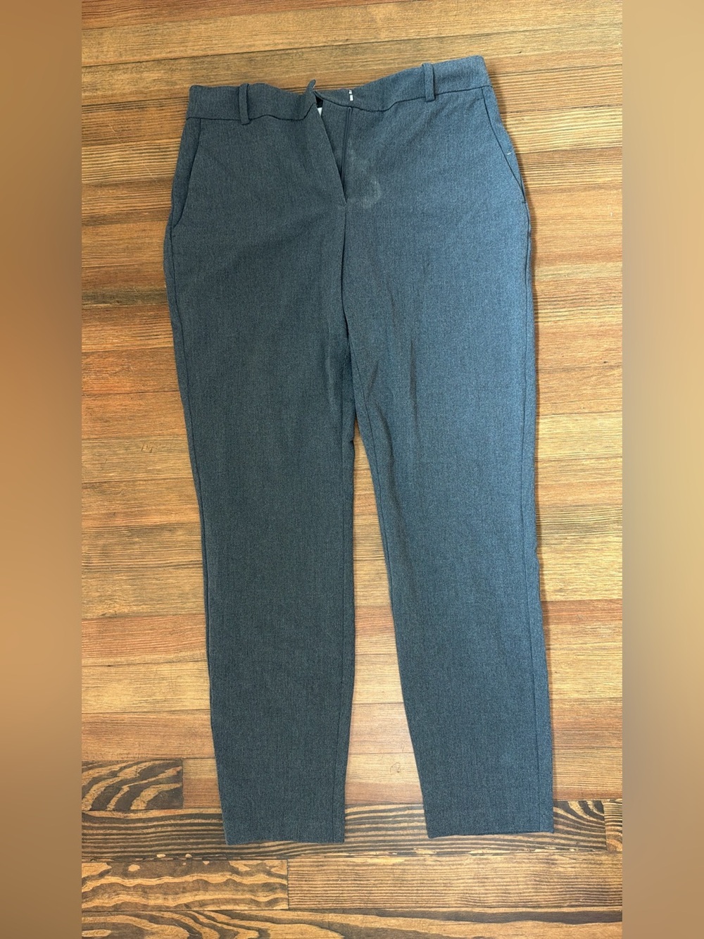H & M Charcoal Gray Cropped Dress Pants